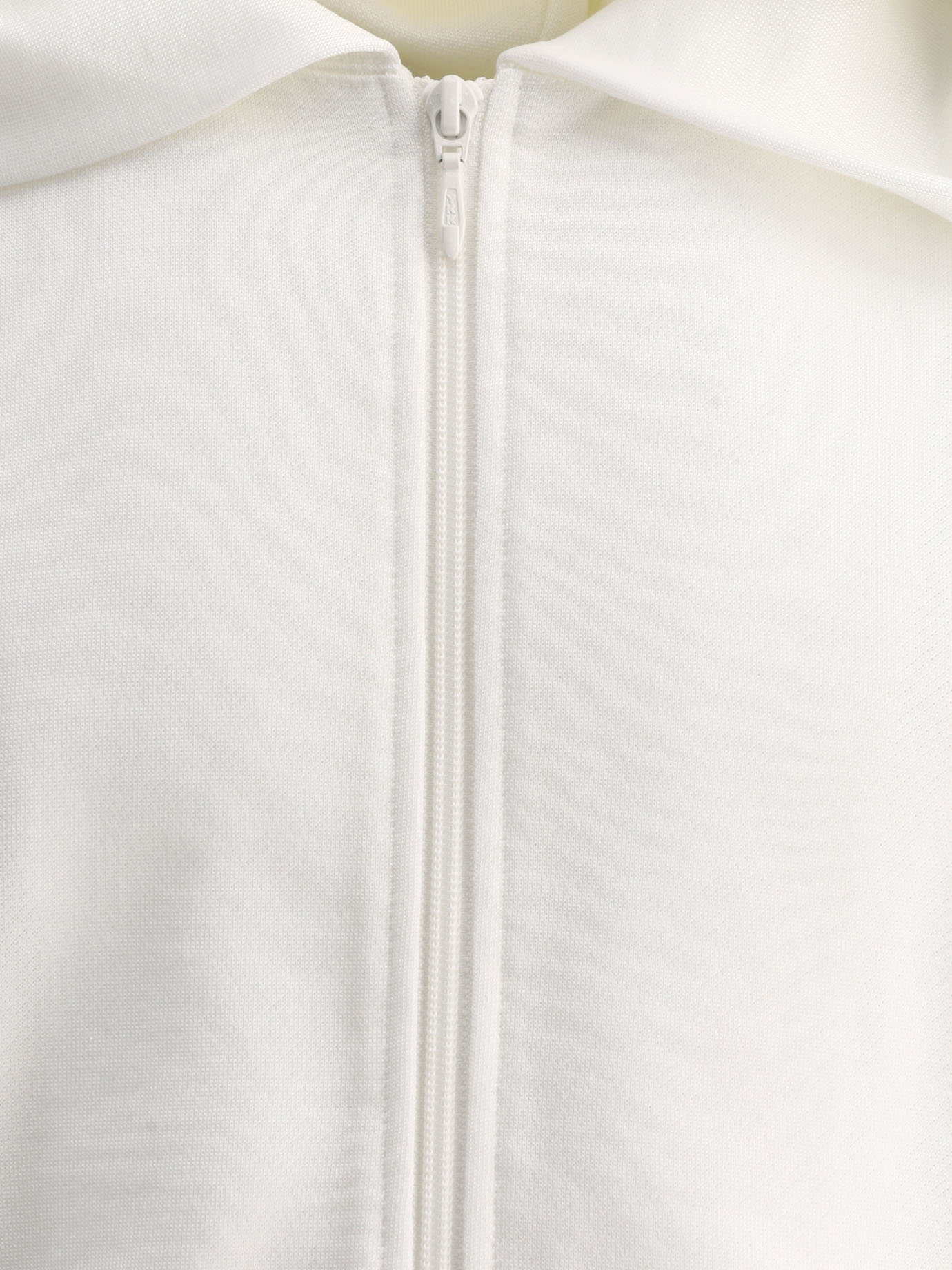 NEEDLES White Embroidered zippered sweatshirt